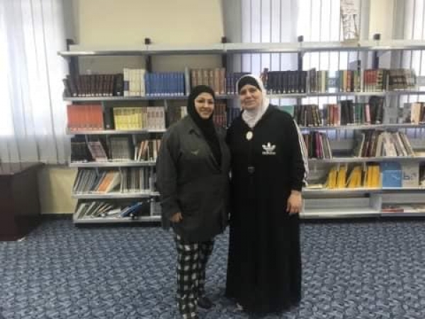 الكاتبة والروائية ابتسام ابو ميالة ومها شحروري وريم مسروجي في ضيافة مكتبة بلدية بيتونيا